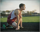 Graduation Portrait at sunrise for cross country runner